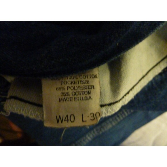 Vintage 90s Pointer Brand Bib Farm Overalls Low Back Men's-sz 40x30-Blue Denim - Picture 6 of 6